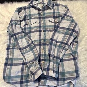 American eagle plaid button down shirt